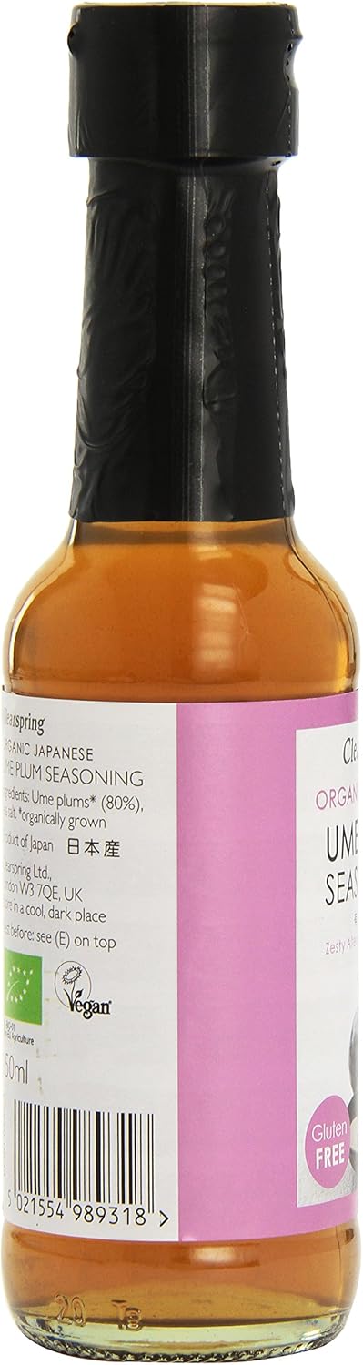 Clearspring Organic Japanese Ume Plum Seasoning 150 Ml (Pack Of 3)