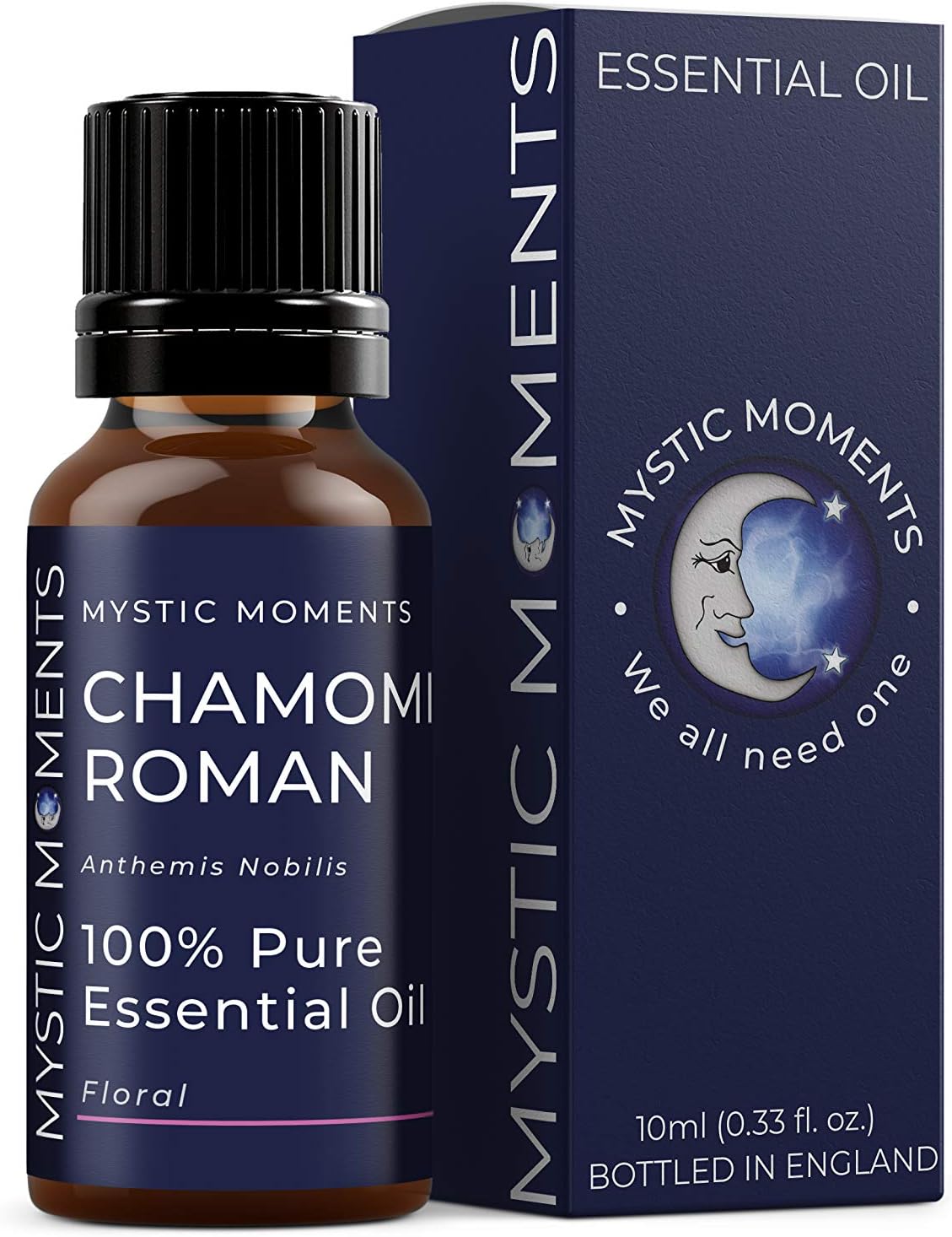 Mystic Moments | Chamomile Roman Essential Oil 10ml - Pure & Natural oil for Diffusers, Aromatherapy & Massage Blends Vegan GMO Free