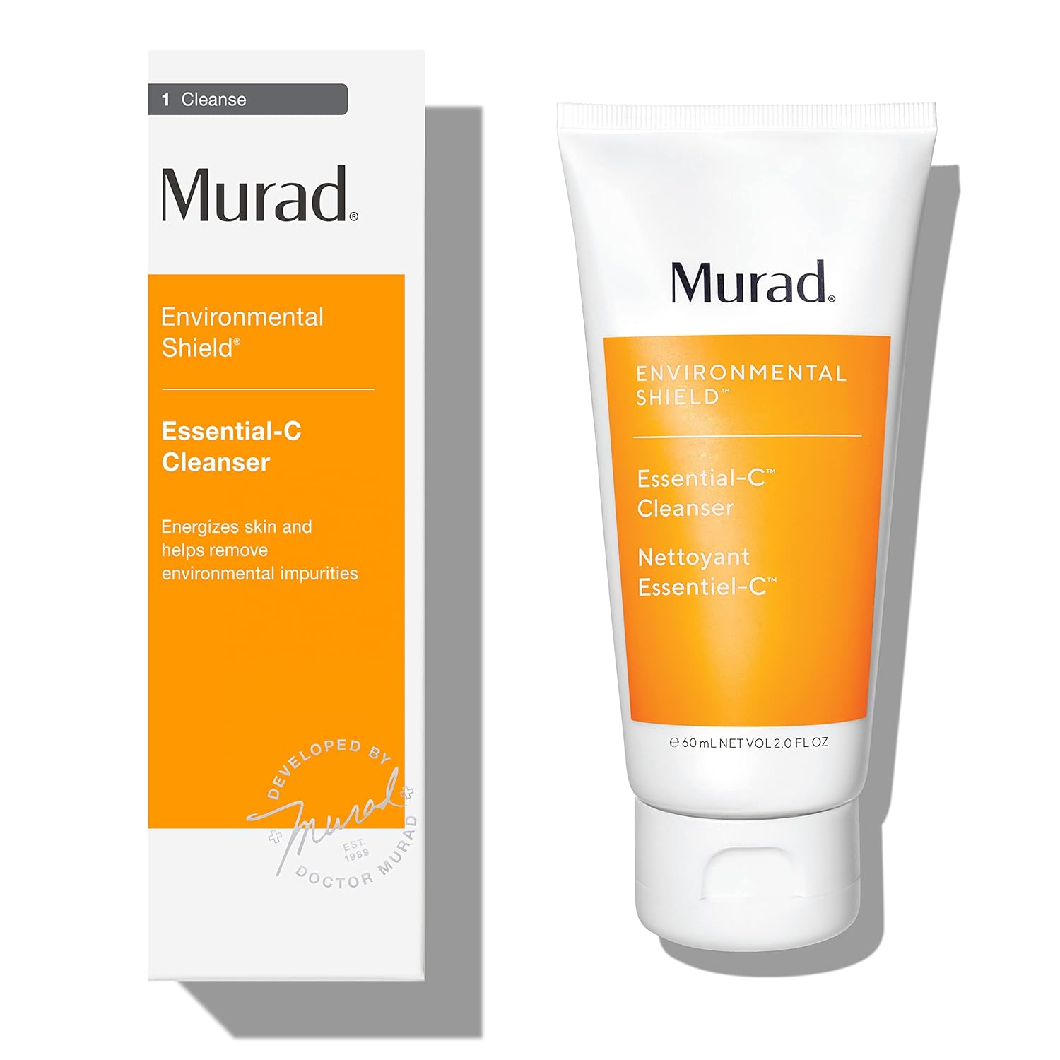 Murad Essential-C Cleanser - Environmental Shield Foaming Face Wash Gel - Vitamin & Antioxidant Rich Treatment Backed By Science