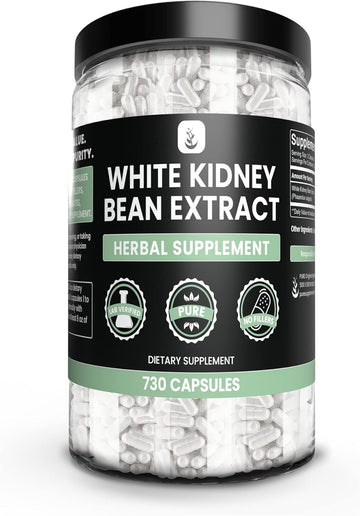 Pure Original Ingredients White Kidney Bean Extract (730 Capsules) No Magnesium Or Rice Fillers, Always Pure, Lab Verified