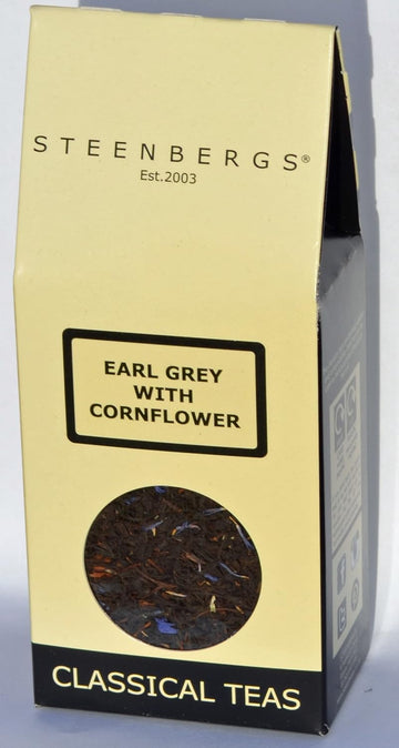 Steenbergs Earl Grey Tea With Cornflowers Loose Leaf Box 80G