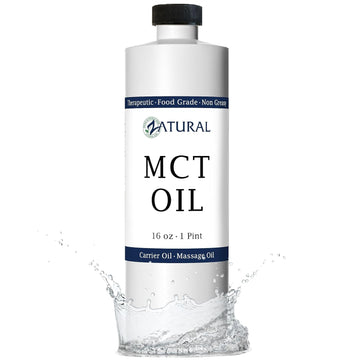 Pure Mct Oil, Carrier Oil, Massage Oil, Hydrating Oil, Hair Oil, Food And Therapeutic Grade, 16 Oz