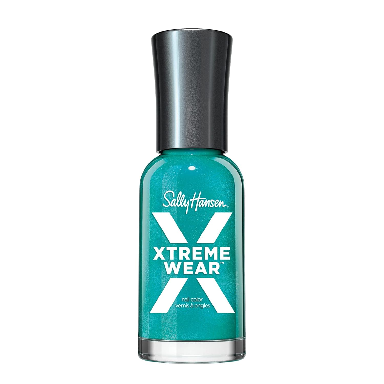 Sally Hansen Xtreme Wear Nail Polish, Streak-Free, Shiny Finish, Long-Lasting Nail Color, Jazzy Jade, 0.4 Fl Oz