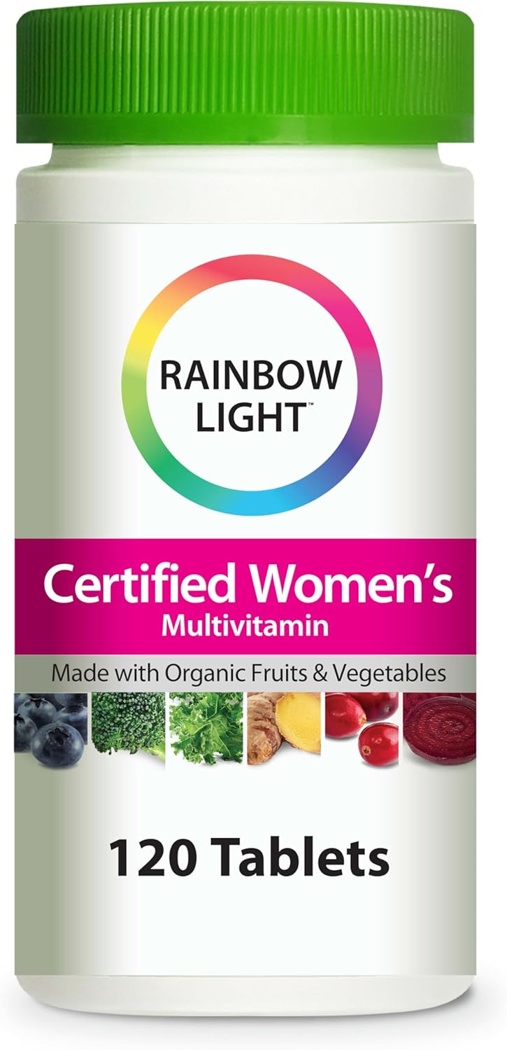 Rainbow Light Certified Womens Multivitamin, Multivitamin Supplement, 120 Caps (Pack May Vary)