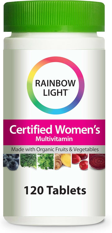 Rainbow Light Certified Womens Multivitamin, Multivitamin Supplement, 120 Caps (Pack May Vary)