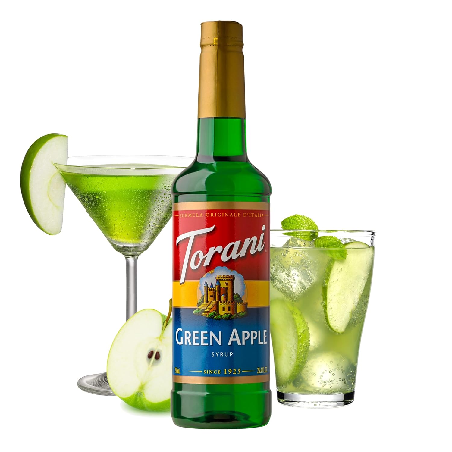 Torani Syrup, Green Apple, 25.4 Ounces (Pack Of 4)