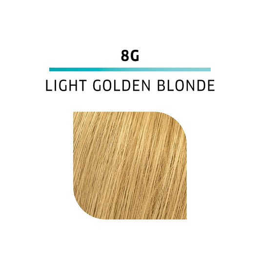 Wella Colorcharm Demi Permanent Hair Color, 8G Light Golden Blonde + 10 Vol. Developer