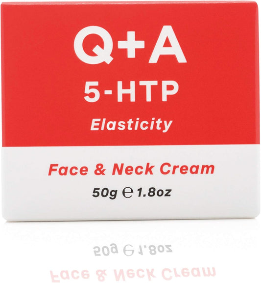 Q+A 5-Htp Face And Neck Cream. A Moisturiser For Improving Skin Elasticity And Collagen Production. 50G/1.8Oz