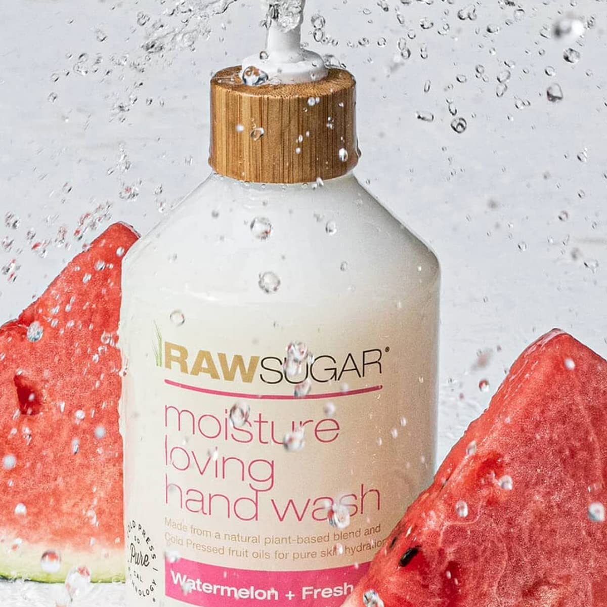 RAW SUGAR Hand Wash Variety Bundle - Lemon Sugar, Watermelon + Fresh Mint, Pineapple + Maqui Berry + Coconut & Raw Coconut + Mango, Formulated without Sulfates & Parabens (16.9 fl. oz, Pack of 4) : Beauty & Personal Care