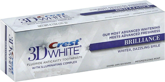 Crest 3D White Vivid Fluoride Anticavity Toothpaste - 0.85 Oz - Radiant Mint - 3 Pk : Health & Household