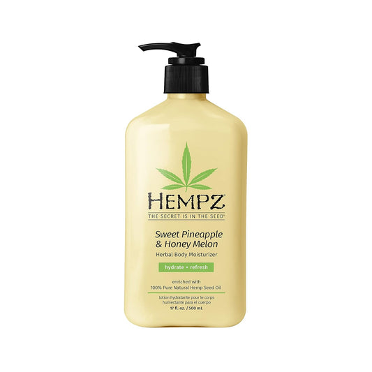 Hempz Body Lotion - Sweet Pineapple And Honey Melon - Daily Moisturizing Cream - 17Oz