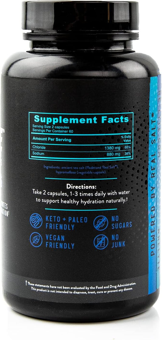 Redmond Re-Lyte Hydration Support Capsules, 120 Count