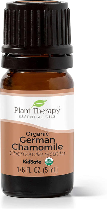 Plant Therapy Organic German Chamomile Essential Oil 5 Ml (1/6 Oz) 100% Pure, Undiluted, Therapeutic Grade