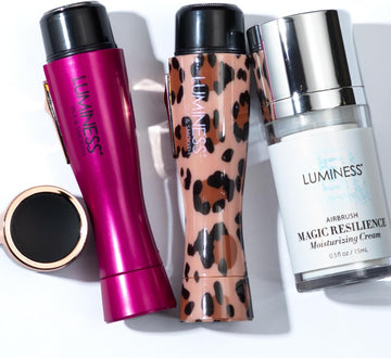 Luminess Silk & Smooth Skin Care Set: Flawless Facial Hair Removal & Face Moisturizer For Women - Painless Facial Razor For Lips, Chin, Peach Fuzz - 2 Electric Shavers & Hydrating Cream With Rose Oil