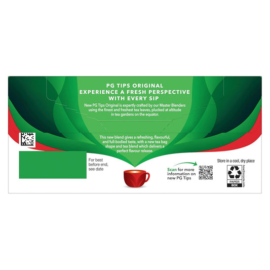 Pg Tips Premium Classic Black Tea, Pyramid Black Tea Bags, Caffeinated, 40 Total Tea Bags