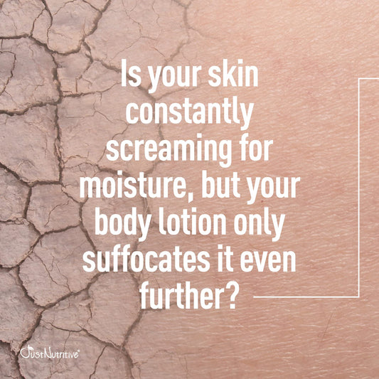 Just Nutritive Body Lotion - Best Lotion For Your Body With Skin Loving Goodness - Tucuma Butter And Black Currant Seed Oil Nourish And Replenish Your Skin - 16 Oz