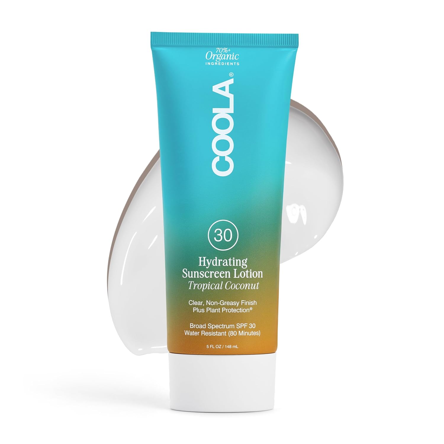 Coola Organic Sunscreen Spf 30 Sunblock Body Lotion, Dermatologist Tested Skin Care For Daily Protection, Vegan And Gluten Free, 5 Fl Oz