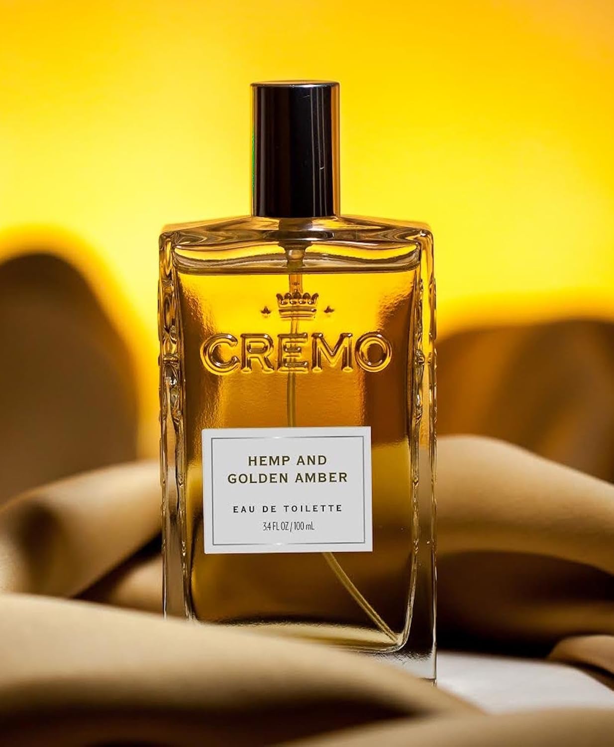 Cremo Hemp & Golden Amber Cologne Spray, A Unique Yet Sophisticated Blend Of Hemp, Ginger And Golden Amber, 3.4 Fl Oz : Beauty & Personal Care