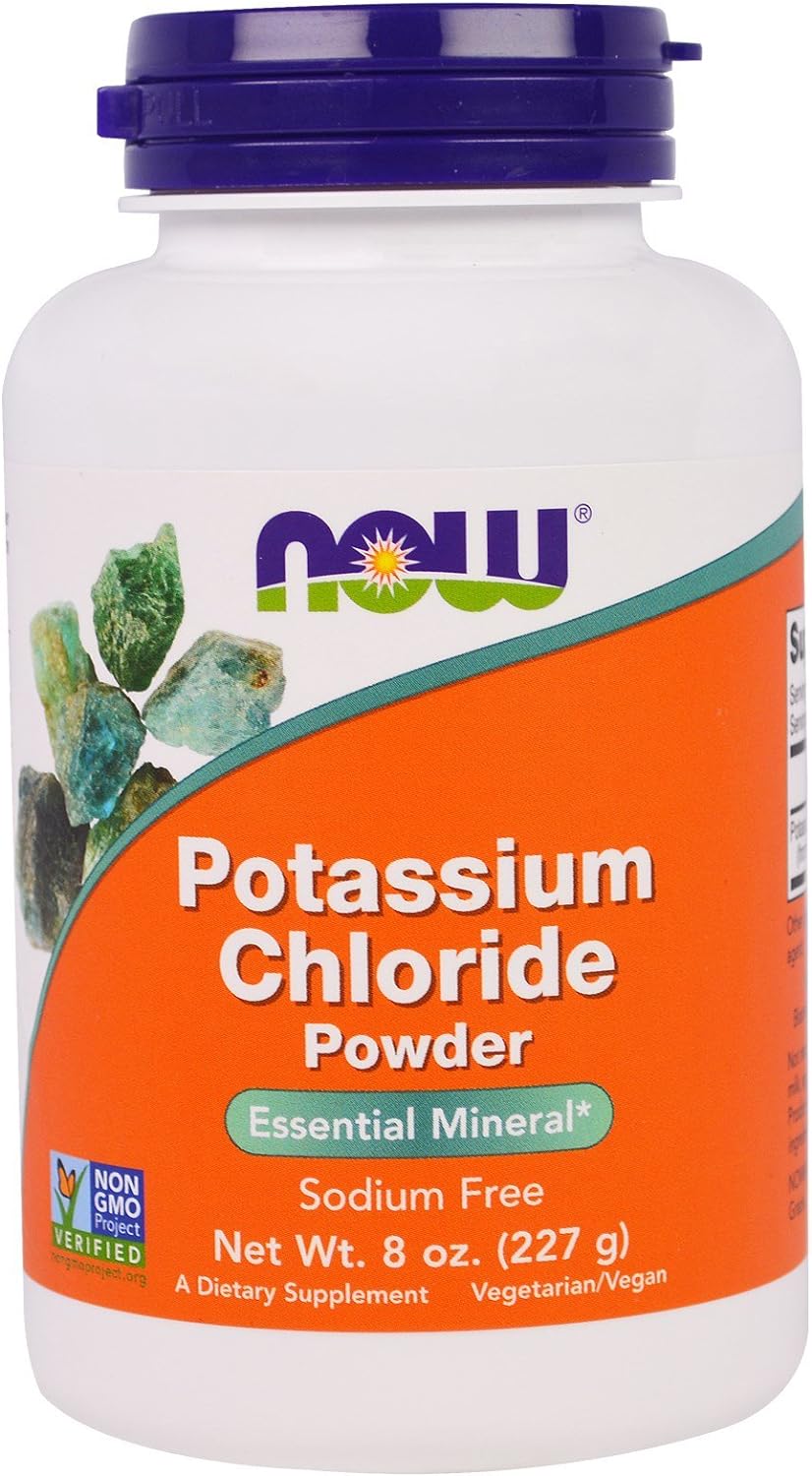 Now Foods: Potassium Chloride Powder Table Salt Substitute, 8 Oz (2 Pack)