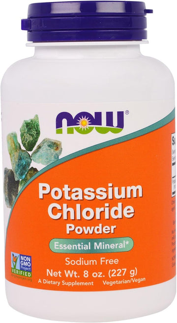 Now Foods: Potassium Chloride Powder Table Salt Substitute, 8 Oz (2 Pack)