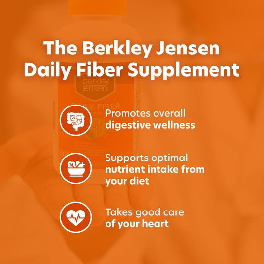 Berkley Jensen Daily Psyllium Husk Supplement (600 - Count), Natural Fiber For Men & Women - Fiber Capsules For Overall Digestive Health, Easing Constipation, Aiding Nutrient Absorption (Pack Of 1)