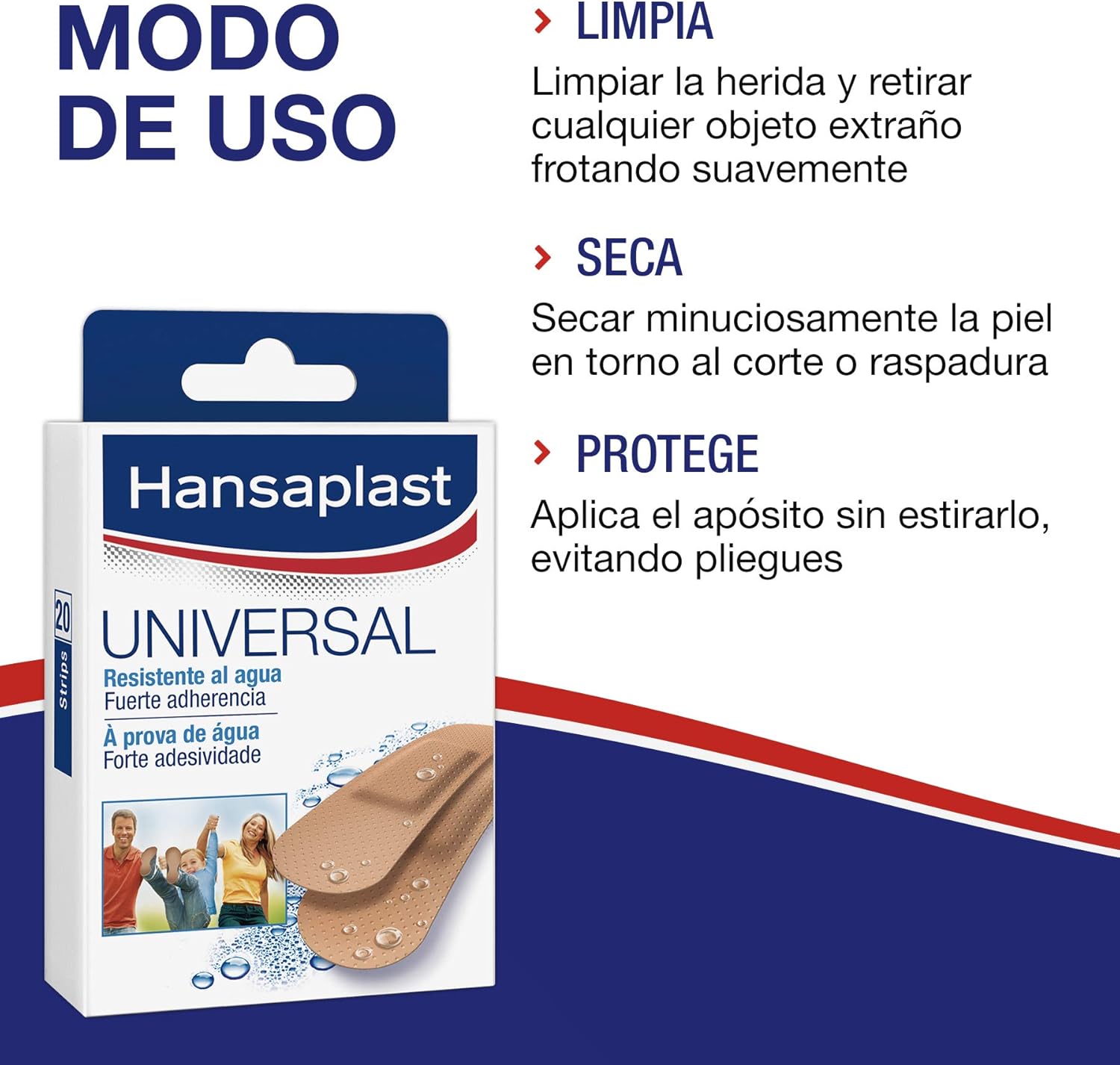 Hansaplast Universal Strips – Water Resistant – Pack Of 20