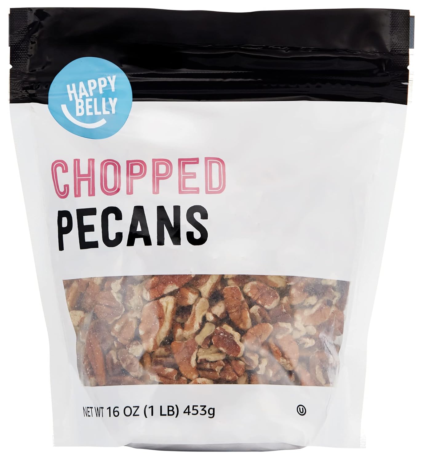 Amazon Brand - Happy Belly Chopped Pecans, 16 oz