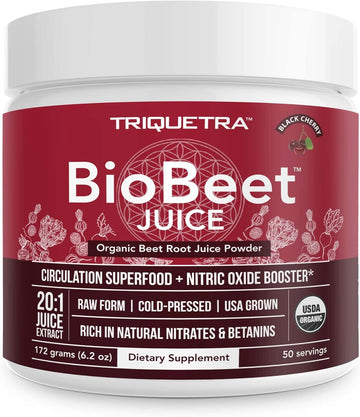 BioBeet? Beet Juice (Black Cherry Flavor) Max Strength 20x High Concen