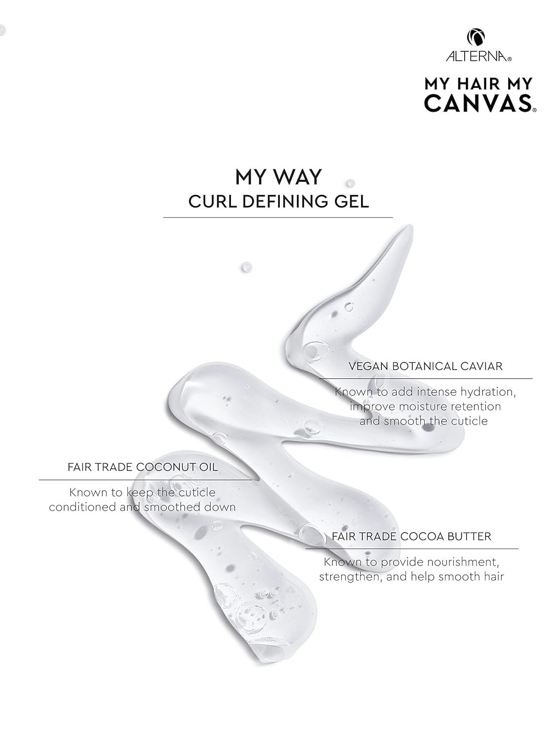 My Hair. My Canvas. My Way Vegan Curl Defining Gel for Lightweight, Flexible Hold for Curly, Wavy, and Textured Hair, 5.0 oz : Beauty & Personal Care