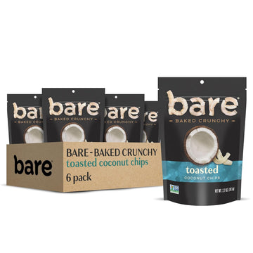 Bare Baked Crunchy Apple Chips, Granny Smith, Gluten Free, 3.4 Ounce Bag, 6 Count