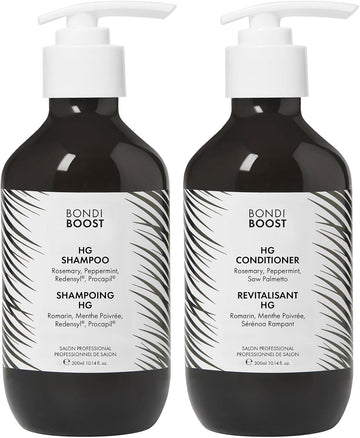 Bondiboost Hg Duo Shampoo + Conditioner Bundle [10.14Fl Oz Each] - Improves Appearance For Thinning Hair - Volumizing + Hydrating + Nourishing - Sulfate/Paraben Free, For Women/Men - Australian Made