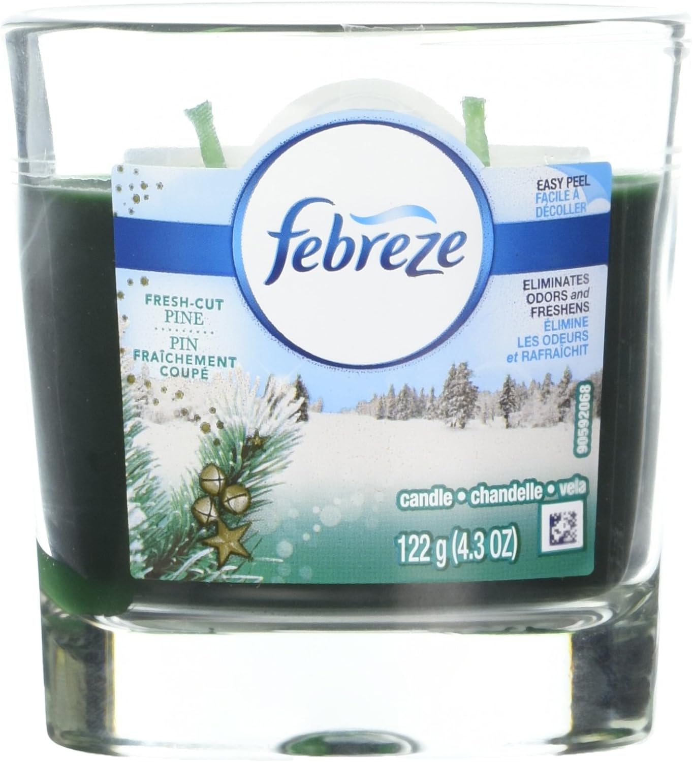 Febreze Scented Candle Fresh Cut Pine Air Freshener (1 Count, 4.3 Oz), 0.269 Pound