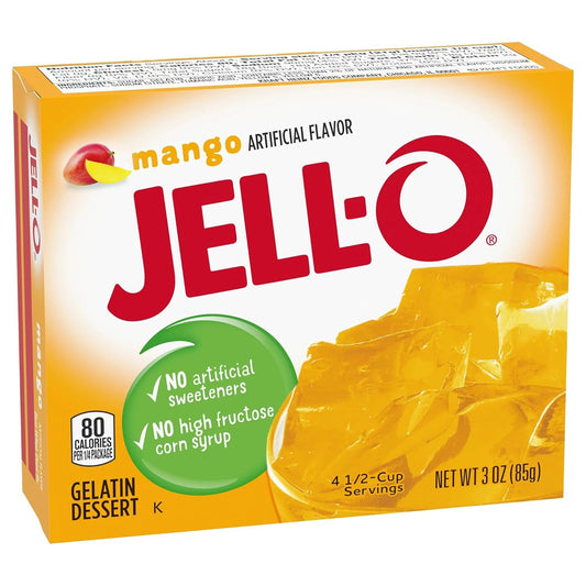 Jell-O Gelatin Snacks, Mango, 3-Ounce