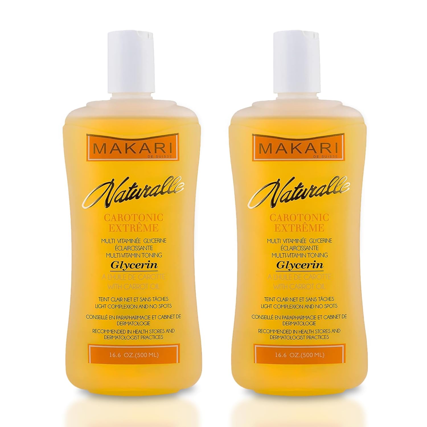 Makari Naturalle Carotonic Extreme Body Glycerin (16.6 Oz) | Helps Brighten Skin And Fade Body Scars And Marks | Glycerin Oil For All Skin Types | Safe For Sensitive Skin And Kids Ages 12 And Up