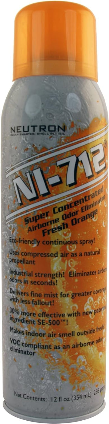 NI-712 Odor Eliminator, Orange Continuous Spray, 1 Can : Health & Household