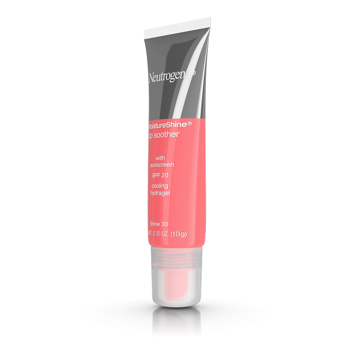 Neutrogena MoistureShine Lip Soother Gloss with SPF 20 Sun Protection, High Gloss Tinted Lip Moisturizer with Hydrating Glycerin and Soothing Cucumber for Dry Lips, Shine 30,.35 oz : Beauty & Personal Care