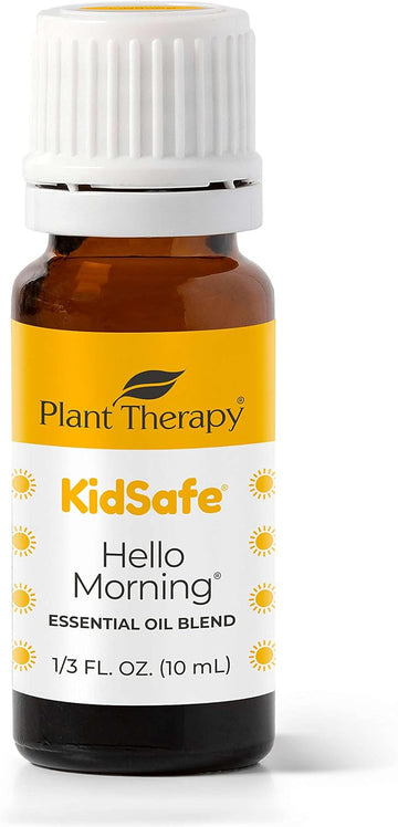 Plant Therapy Hello Morning Kidsafe Essential Oil Blend 10 Ml (1/3 Oz) 100% Pure, Energizing, Undiluted, Therapeutic Grade