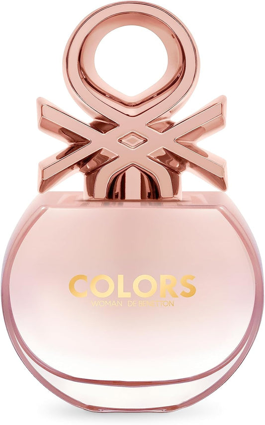 Benetton - Rose From United Colors, Eau De Toilette For Women - Long Lasting - Sensual, Young And Femenine Fragance - Floral And Woody Notes - Ideal For Day Wear - 50 Ml