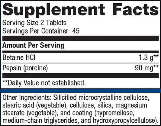 Metagenics Spectrazyme Metagest - Supports Stomach Health & Aids In Digestion* - With Betaine Hcl & Pepsin - Proteolytic Digestive Enzyme* - Non-Gmo - 45 Servings - 90 Tablets