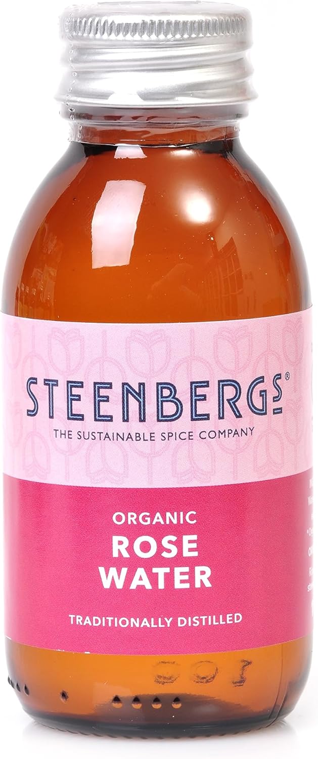 Steenbergs Organic Rose Water 100Ml Glass Bottle