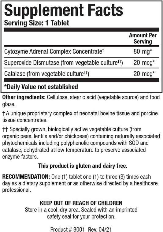 Biotics Research Cytozyme Ad 60 Tablets