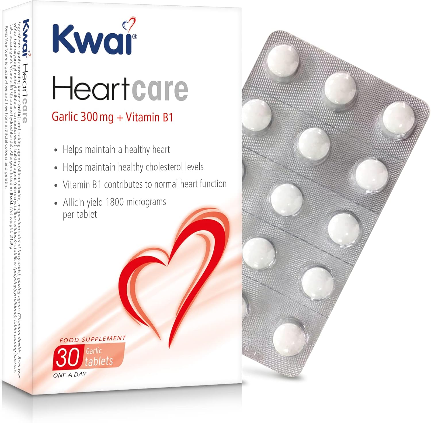 Kwai Heartcare 30 Tablets : Amazon.co.uk: Health & Personal Care