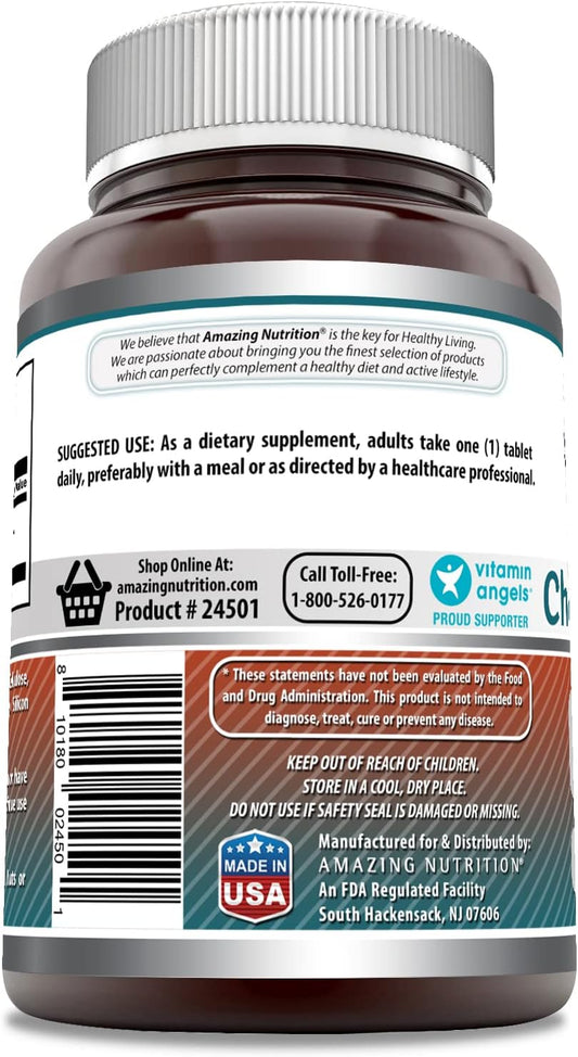 Amazing Formulas Choline Bitartrate - 650 MG, 180 Tablets (Non-GMO, Gluten Free) – Supports Nerve & Brain Health - Promotes Cellular Function - Cognitive Support