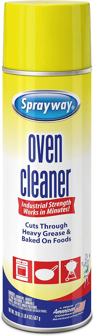 Sprayway Heavy-Duty Oven & Grill Cleaner, Removes Oil & Grease, 20 Oz, 1.25 Pound (Pack of 1), 20 Fl Oz (SW824R)
