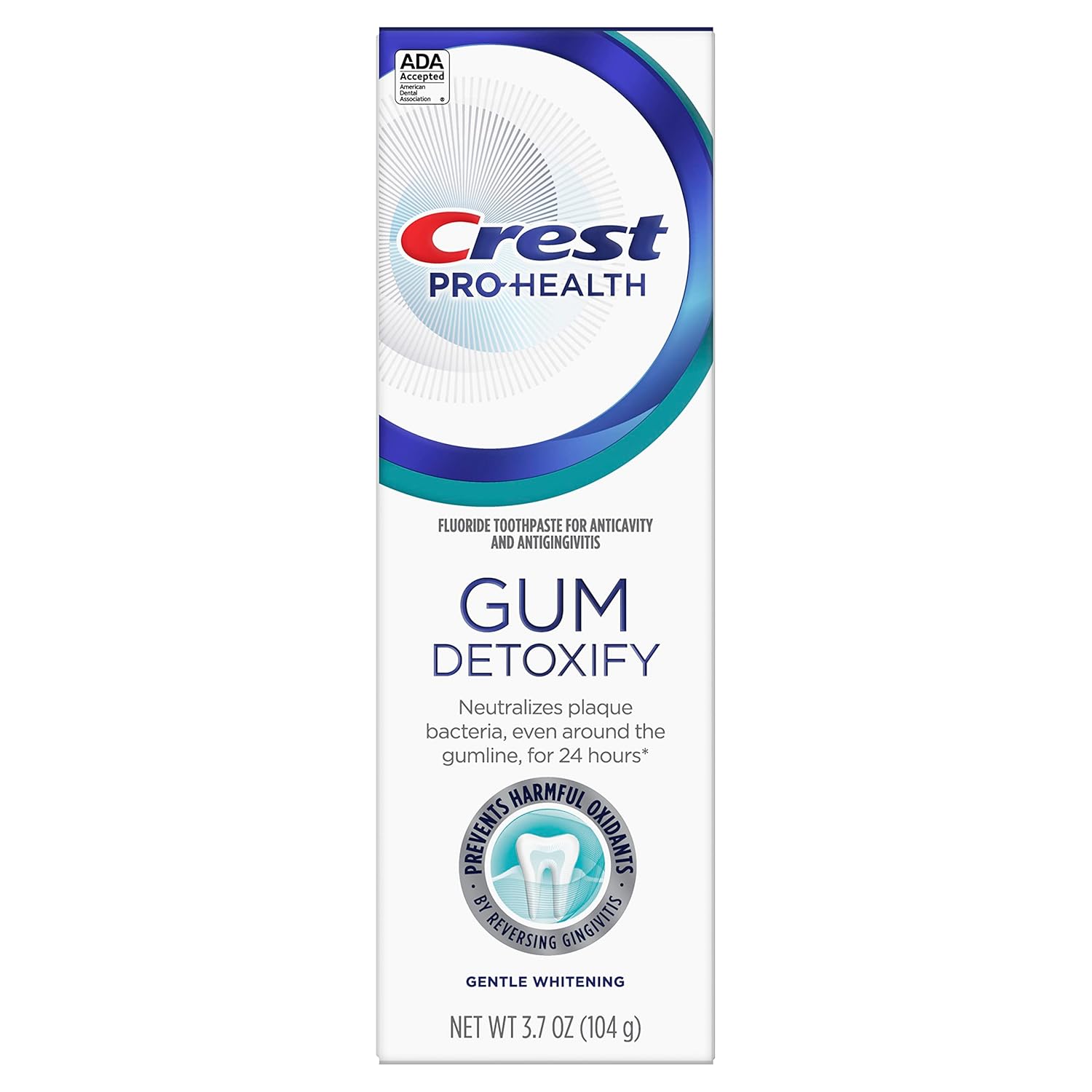 Crest Pro-Health Gum Detoxify Gentle Whitening Toothpaste, 3.7 Oz
