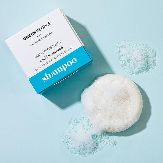 Green People Eucalyptus & Mint Shampoo Bar - Natural & Organic Anti-Itch Shampoo - Soothe Itchy Scalp - Vegan, Organic & Cruelty Free, 50g : Amazon.co.uk: Beauty