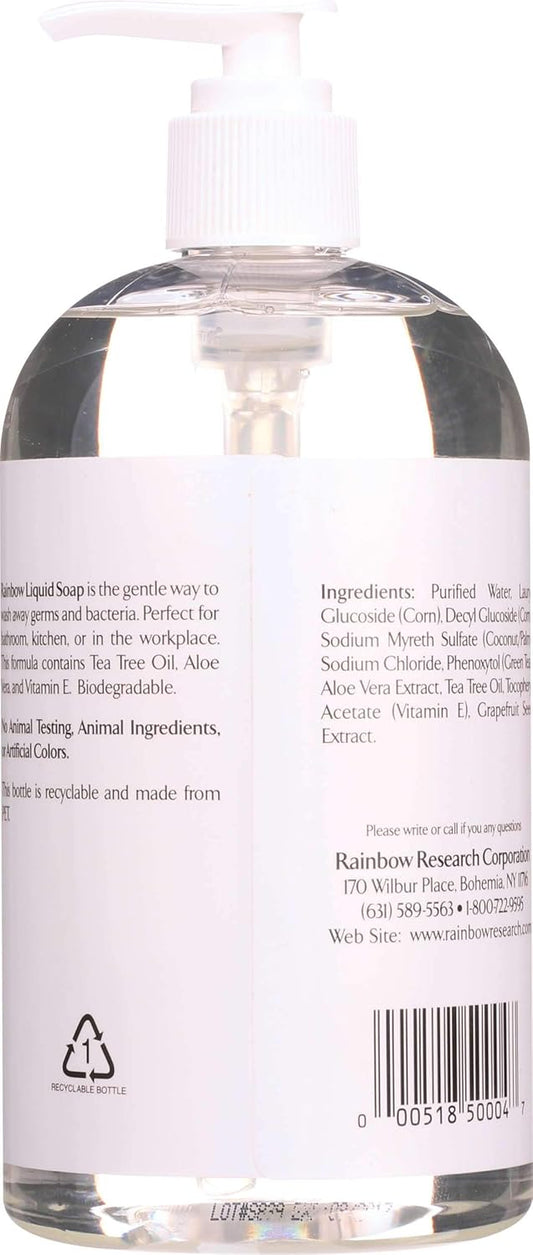 Rainbow Research Liquid Soap, Gentle Nondrying Unscented, 16 Fluid Ounce