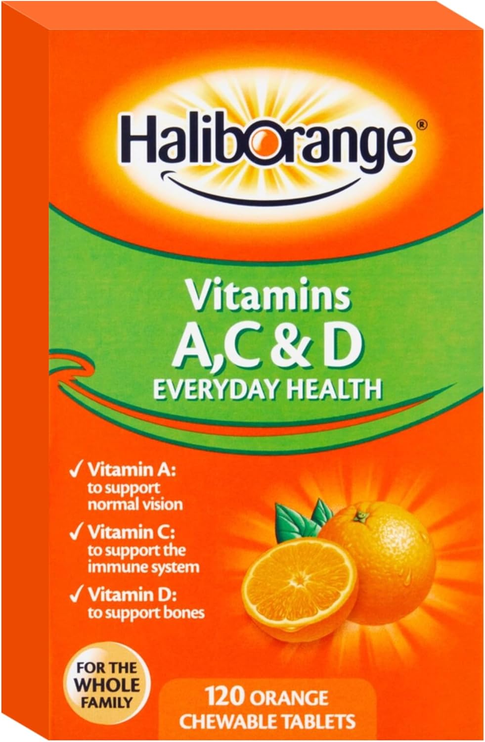 Haliborange Kids A, C And D Orange Tablets 120