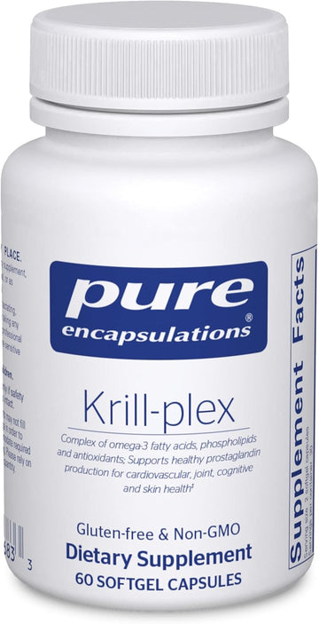 Pure Encapsulations Krill-Plex | Supports Menstrual Comfort, Heart Health, Joint Support, Cognitive Function And Skin Health | 60 Softgel Capsules