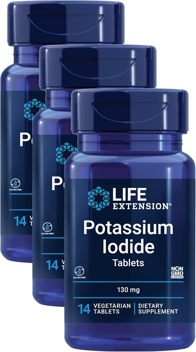 Life Extension Potassium Iodide 130Mg 14 Tablets (Pack Of 3)